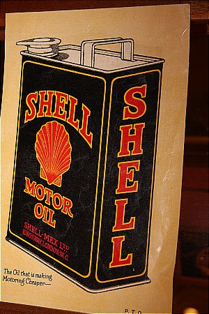 SHELL OIL CARD (Front) - click to enlarge